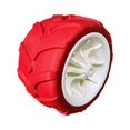thumbnail image 3 of jinwen Roue de Remplacement Chariot Portable Roue en PU pour Jardin Extérieur Pliable Camping Blanc Rouge, 3 of 9