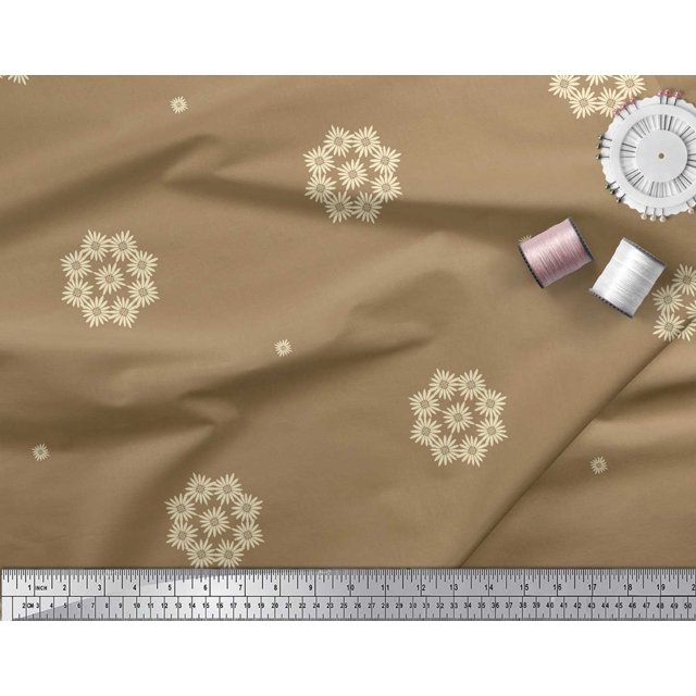 Soimoi Georgette Viscose Fabric Artistic Floral Decor Fabric Printed Yard 42 Inch Wide