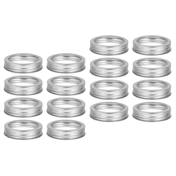 CNKOO 48 Pcs Anneaux de Pots de Mise en Conserve à Ouverture Régulière Remplacement Couvercles Métalliques à Fente Anneaux