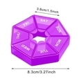 thumbnail image 3 of Storage Containers 2 Portable Holder Weekly Organizer Planner Travel Planner Small 7 Days Reminder Vitamin Holder Sorter Container*2 Pack, 3 of 4