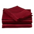 thumbnail image 1 of Ensemble de Feuilles de Très Grand en Microfibre Bourgogne Solide, 1 of 1