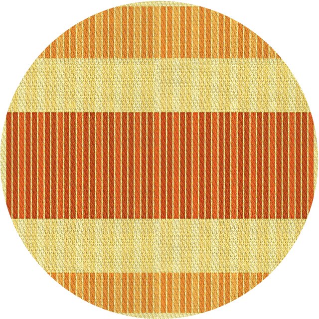 Ahgly Company Tapis d'Intérieur Ronds Transitionnels Lavables à la Machine Orange Rouge Orange, 3 Pieds Rond