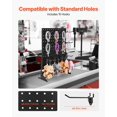 thumbnail image 4 of VEVOR Pegboard Display Stand with 15 Hooks Pegboard Panels Display Black (1 PCS), 4 of 9