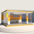 thumbnail image 2 of Milaget Diorama 1:32 Model Car Parking Lot Scene Diacast Car Display Cabinet Simulation DIY Modified Garage 2 Orange, 2 of 4
