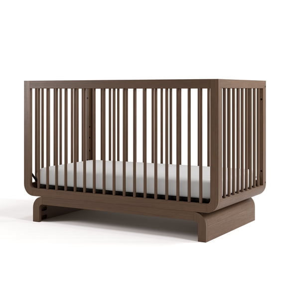 Storkcraft Santorini 5-in-1 Convertible Crib, Hazelnut
