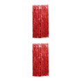 thumbnail image 4 of Wweixi Customized Fringe Curtain For Exquisite Anniversary Party Decorations Luster Red 2Set, 4 of 5
