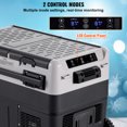 thumbnail image 4 of KFFKFF Mobile Car Cooler, 12V Vehicle Fridge, 40L / 42.3 qt Two-Section Portable Freezer, Temperature Range -4℉ to 68℉, Compressor-Based Cooling System for Home, Outdoors, Camping, RV, Automobile, 4 of 9
