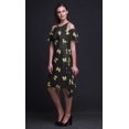 thumbnail image 2 of Bimba Robe Longue Décontractée d'Été Sans Manches à Fente avant Imprimée Papillon pour Femmes - Grande, 2 of 5