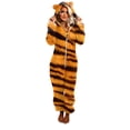 thumbnail image 1 of XZNGL Combinaison Pyjama à Capuche Unisexe pour Adulte Léopard à Fermeture Éclair à Manches Longues en Peluche, 1 of 9