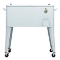 thumbnail image 1 of Permasteel - Glacière de patio extérieure de 80 Qt – Blanc, glacière roulante – 110 canettes, 1 of 4