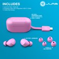 thumbnail image 2 of JLab Go Pop+ True Wireless Earbuds, Pink, Bluetooth, IPX4, Be Aware Mode, Customize Sound, Controls, 2 of 7