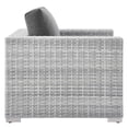 thumbnail image 2 of Modway Convene Outdoor Patio Furniture Armchair in Light Gray Charcoal, 2 of 8