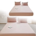 thumbnail image 1 of SIfdSeng Get it Fast Piece Thickened Solid Color Bed Cover Class A Full Solid Color Washed Baby and Grade Bedspread Cover Imitation Pure Bed Sheet Cover for Summer, 1 of 5