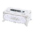 thumbnail image 1 of veasfak Creative Ornate Tissue Box Cover Storage Paper Napkin Case Home Hotel Holder White, 1 of 3