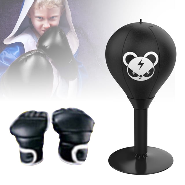 Desktop Stress Punching Bag with Powerful Suction for Boxing Training and Relaxation for All Ages