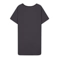 thumbnail image 3 of Ixbnca Robe pour Femme Grande Taille Col Rond Manches Courtes Robes T-Shirt Décontractées Amples Été Robe Courte, 3 of 5