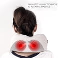 thumbnail image 4 of Back Neck Massager with Heat, Shiatsu Massage Pillow for Kneading Shoulder, Portable Electric Massage Device with 3 Modes, USB Charging Massage Tool for Home Office Car, Gift for Men Women, 4 of 8