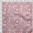 thumbnail image 3 of oneOone Viscose Chiffon Fabric Block & Geometric Ikat Decor Fabric Printed BTY 42 Inch Wide, 3 of 4