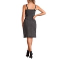 thumbnail image 3 of INSPIRE CHIC Robes en Denim pour Femmes à Boutons Sans Manches à Encolure Cœur Robes Midi en Jean Gris m, 3 of 6