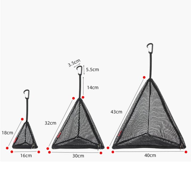 Baohd Outdoor Drying Hanging MeshStorage Net Tent Food Dryer Net Basket 16x18cm