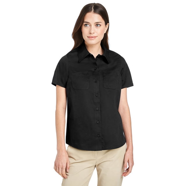 Harriton M585W Chemise de Travail à Manches Courtes pour Dames Avantage IL