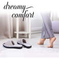 thumbnail image 5 of Roxoni Womens Soft Open Toe Slide Slippers, Indoor Outdoor Rubber Sole Beige, 5 of 5