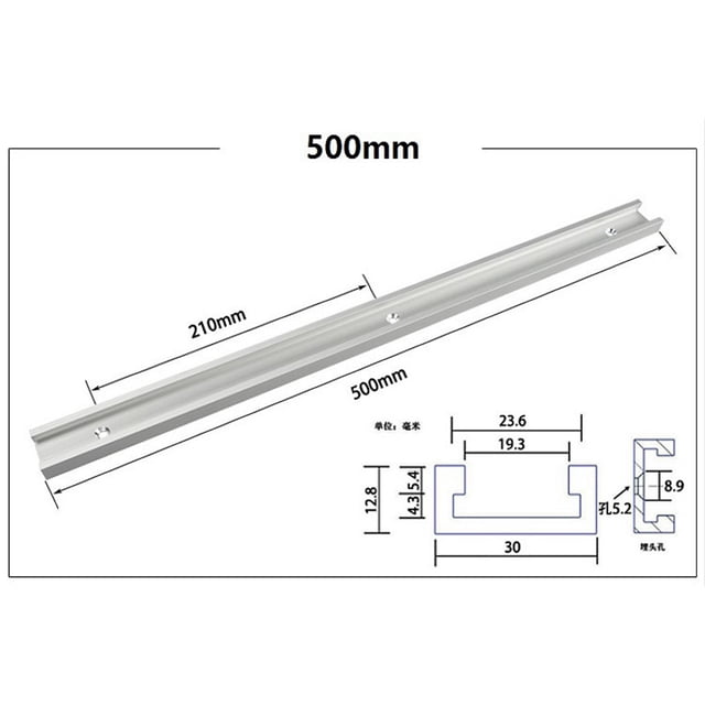 Aluminium Alloy T-tracks Slot Miter Track And Miter Bar Slider Table Saw Miter