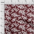 thumbnail image 2 of oneOone Rayon Maroon Fabric Tropical Sewing Craft Projects Fabric Prints By Yard 56 Inch Wide, 2 of 5