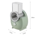 thumbnail image 4 of MYG for 3-in-1 Electric Rotary Vegetable Cutter Slicer Automatic Chopper Grater with 3 Interchangeable Blades for Fruits Vegetables Cheese Easy to Clean and Store One-Button Operation, 4 of 10