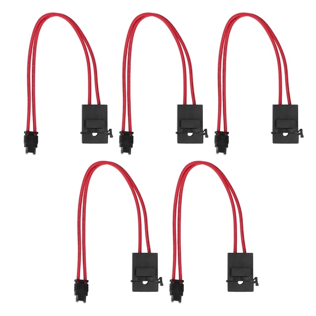 Vehicle Fuse Box Panel Connector, 16AWG Direct Replacement Mini Tip Thin Car Mini Fuse Holder Connector For Automotive Circuit ACL L 29.2mm,ACT M 19.1mm,ACK S 10.9mm,ACD Flat
