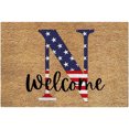 thumbnail image 2 of TopLLC Bathroom Rugs 4th Of July Door Mat Patriotic Doormat Entryway Rug Welcome Independence Day Doormat Stain And Fad Patriotic Decor Welcome Outdoor Mat A map, 2 of 2