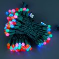thumbnail image 3 of Multicolor One-Piece G12 Raspberry Christmas Lights 140 Count 48 Feet, 2 Sets 70 LED 24 ft High Waterproof UL Certified String Light (Multicolor), 3 of 8