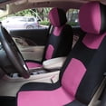 thumbnail image 2 of Unique Bargains 4 Pcs Universal Front Car Seat Cover Kit Flat Cloth Fabric Seat Protector Pink, 2 of 8
