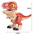thumbnail image 3 of SIYTUAU Alloy Dinosaur Deformation Robot Combined Model Childrens Simulation Assembly Display Box Ornament Toy A Red Alloy Dinosaur Robot Toy For Kids A, 3 of 8