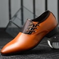 thumbnail image 1 of TIMIFIS Chaussures Habillées pour Homme Chaussures Oxford Formelles Derby Classiques à Lacets - Été, 1 of 6