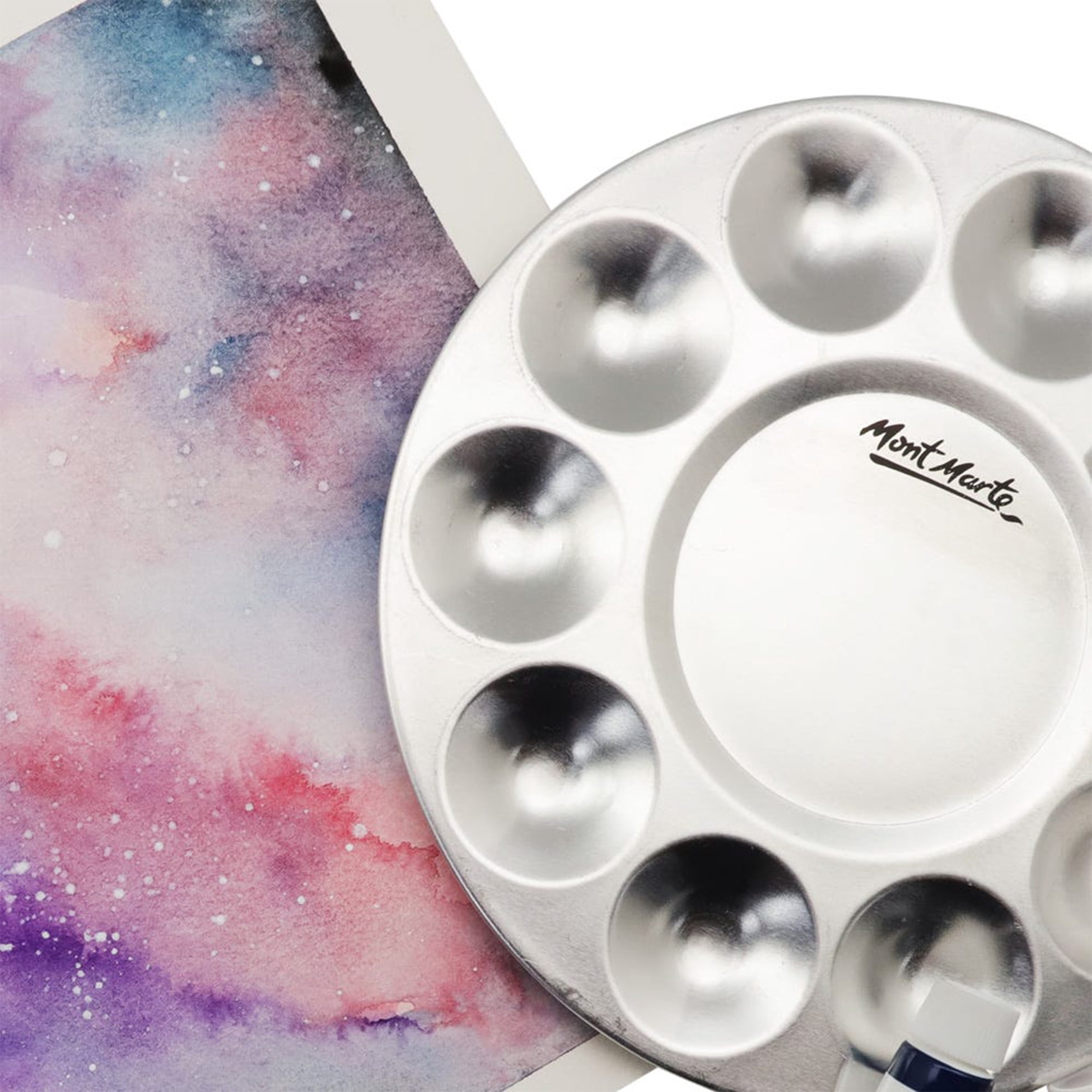 MONT MARTE Aluminium Round Palette - 10 Wells