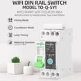 thumbnail image 2 of yeacher Smart WiFi Circuit Breaker with Timer, Remote Control, and Voice Compatibility for Home Automation – White, 1P-16A, No Metering, 2 of 6