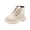 White, variant on Toddler Shoes Girls Toddler Shoes Boys Girls British Style Knitted Elasticated Fashion Lace-up Non-slip Comfortable Boots