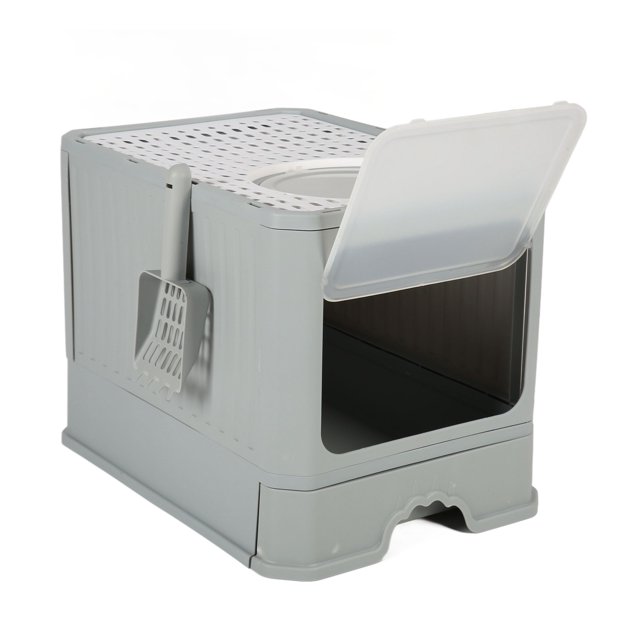 Kitten Toilet, Fully Enclosed Cat Litter Box Easy Cleaning for Indoor