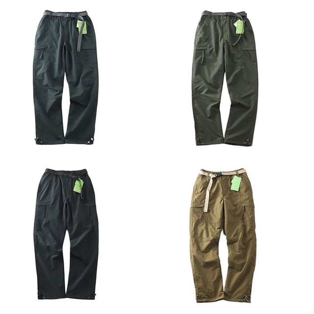 facefd Shell Pants Hiking Trousers Camping Outfit Protector Multipurpose Multi Bag Overalls Solidness Hunting Equipment Khaki 3XL