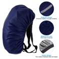 thumbnail image 3 of Unique Bargains 40-50L Imperméable à l'Eau Sac à Dos Couverture de Pluie 2 Pcs avec Sangle Réfléchissante Verticale, M, Bleu Foncé, 3 of 5