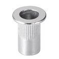 thumbnail image 4 of Unique Bargains #8-32 Rivet Nuts Aluminium Alloy Knurled Flat Head Threaded Insert Nut Silver 100 pcs, 4 of 5