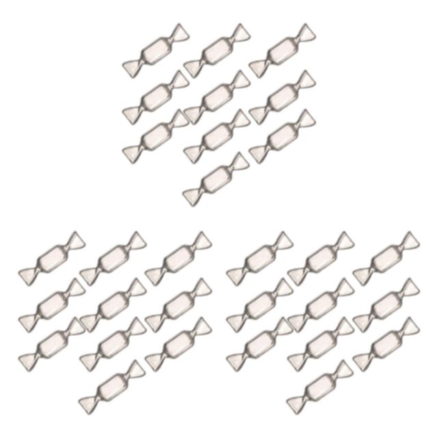 relayinert Candy Shaped Mini Necklace Organizer Earrings Necklace Storage Transparent 10 Pcs 3Set
