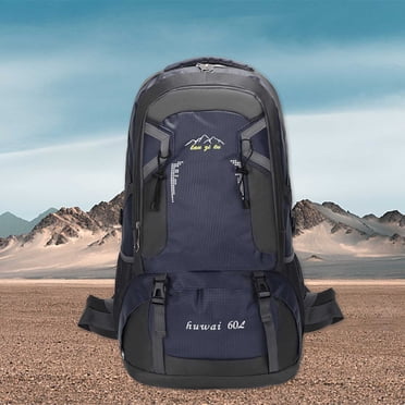 HOARBOEG 60L Lightweight Hiking Rucksack - Tear & Water-Resistant Backpack for Climbing/Fishing/Travel, Adjustable Shoulder Straps Daypack for Men & Women