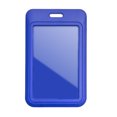 thumbnail image 1 of Hioecau Sliding Badge Holder Vertical Hard Plastic Case Clear Card Protector Pouch for Office School ID Credit Cards Proximity Key Cards Driver's Licenses Passes, 1 of 8