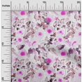 thumbnail image 2 of oneOone Georgette Viscose Fuschia Pink Fabric Florals Sewing Craft Projects Fabric Prints By Yard 42 Inch Wide, 2 of 4