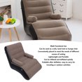 thumbnail image 3 of Inflatable Sofa, Lounge Chair Ergonomic S Shape, Soft Flocking Surface, Lightweight Portable Blow Up Couch for Travel, Home Rest, 3 of 7