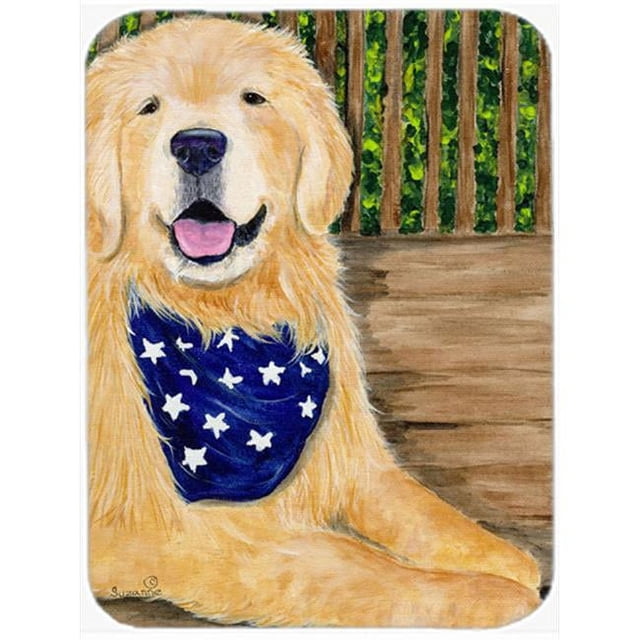 Carolines Treasures SS8972LCB Planche à Découper en Verre Golden Retriever - Grande