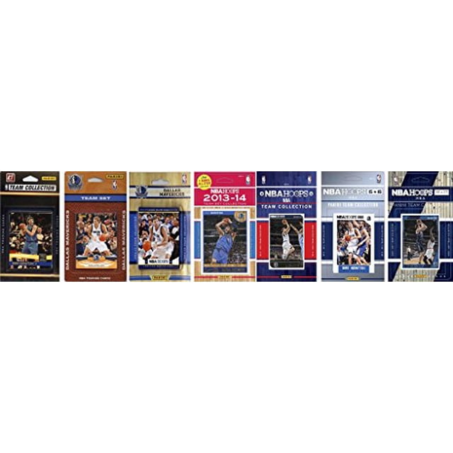 C&I Collectables NBA Dallas Mavericks Men's 7 Different Licensed Trading Card Team Sets, White
