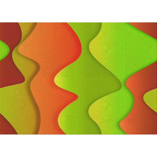 Ahgly Company Machine Washable Indoor Rectangle Transitional Orange Red Orange Area Rugs, 8' x 10'